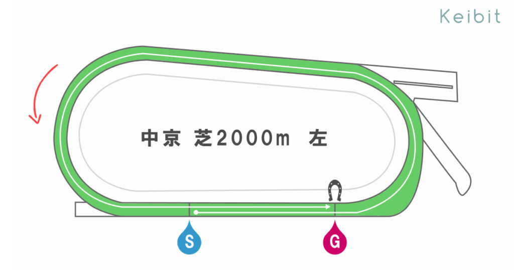 中京芝2000ｍ　コース形態